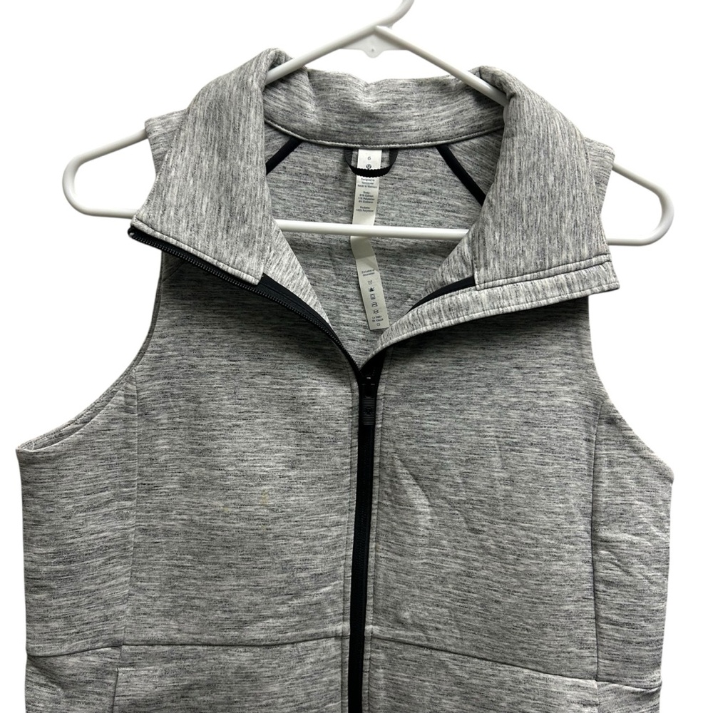 Lululemon Heather Gray Full-Zip Vest